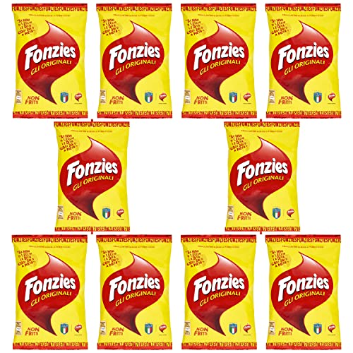 10x Fonzies Gli Originali 'Maissnack mit Käsegeschmack', 40 g von Fonzies