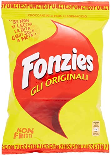 10x Fonzies Maissnack mit Käse 100g Käsechips chips mit mais italien snack von Fonzies