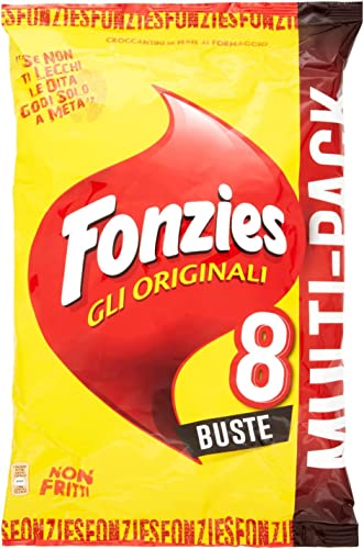 10x Fonzies Multipack mais Maissnack mit Käse chips 10 für 8 Portionstüten á 23g Käsechips von Fonzies