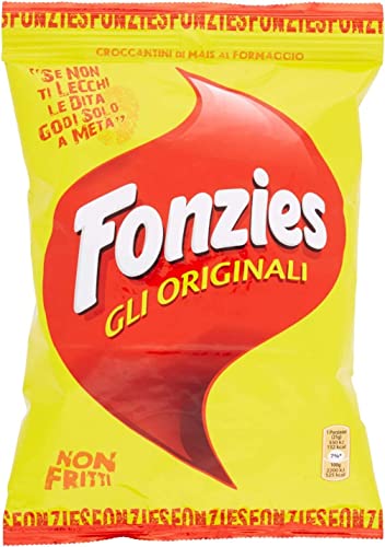 24x Fonzies Maissnack mit Käse 100g Käsechips chips mit mais italien snack von Fonzies