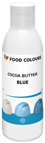 Food Colours Lebensmittelfarbe auf Basis von Kakaobutter BLUE 100G Lebensmittelfarbe für Schokolade und Pralinen Lebensmittelfarbe für Fondant, Cremes von Food Colours