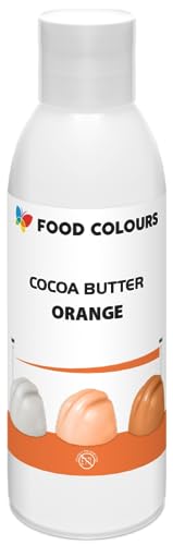 Food Colors Cocoa Butter ORANGE 100 g Kakaobutterbasierte Lebensmittelfarbe für Schokolade, Pralinen, fette Massen und Cremes von Food Colours