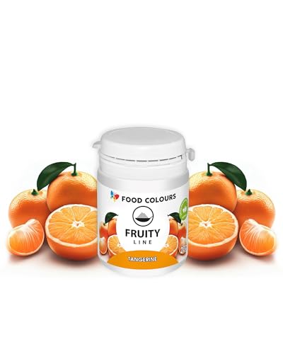 Food Colours Natürliches Farbstoffpulver Fruity Line TANGERINE 20G Natürliches Färbepulver für Cremes, Zuckerguss, Biskuitteig Lebensmittelfarbstoff in Pulverform für Getränke, Gelees Food Colours Natürliches Farbstoffpulver Fruity Line TANGERINE 20G Natürliches Färbepulver für Cremes, Zuckerguss, Biskuitteig Lebensmittelfarbstoff in Pulverform für Getränke, Gelees von Food Colours