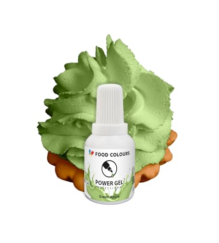 Food Colours Gelfarbe GREEN APPLE 20G Lebensmittelfarbe für ein breites Anwendungsspektrum zur Dekoration von Kuchen, Torten, Sahnecreme, Biskuitteig, Royal Icing, Macarons Food Colours Gelfarbe GREEN APPLE 20G Lebensmittelfarbe für ein breites Anwendungsspektrum zur Dekoration von Kuchen, Torten, Sahnecreme, Biskuitteig, Royal Icing, Macarons von Food Colours