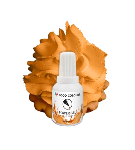 Food Colours Gelfarbe TANGERINE 20G Lebensmittelfarbe für ein breites Anwendungsspektrum zur Dekoration von Kuchen, Torten, Sahnecreme, Biskuitteig, Royal Icing, Macarons Food Colours Gelfarbe TANGERINE 20G Lebensmittelfarbe für ein breites Anwendungsspektrum zur Dekoration von Kuchen, Torten, Sahnecreme, Biskuitteig, Royal Icing, Macarons von Food Colours