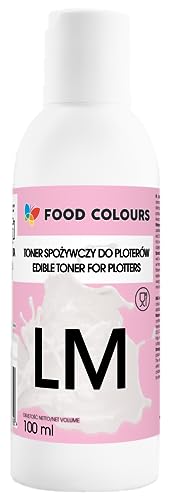 Food Colours Lebensmitteltinte für Plotter LIGHT MAGENTA 100ML Essbarer Druck, Druck auf Waffelpapier Dekorative Ergänzung für Torten von Food Colours