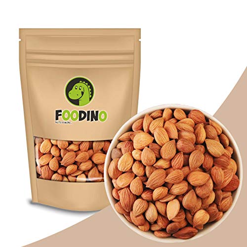 Aprikosenkerne bitter ganz Aprikosen Kerne naturbelassen Aprikosenkern ungesalzen ungeschwefelt unbehandelt ungeröstet 100% Natural 500g - 5kg wiederverschließbar Premium Qualität FOODINO (2,5kg) von Foodino