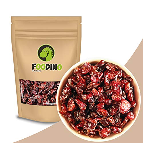 Cranberries getrocknet Apfelsaft gesüßt ungezuckert ungeschwefelt Cranberry ohne Zucker vegan Halal Trockenfrüchte Trockenobst 500g - 5kg wiederverschließbar Premium Qualität FOODINO (1kg) von Foodino