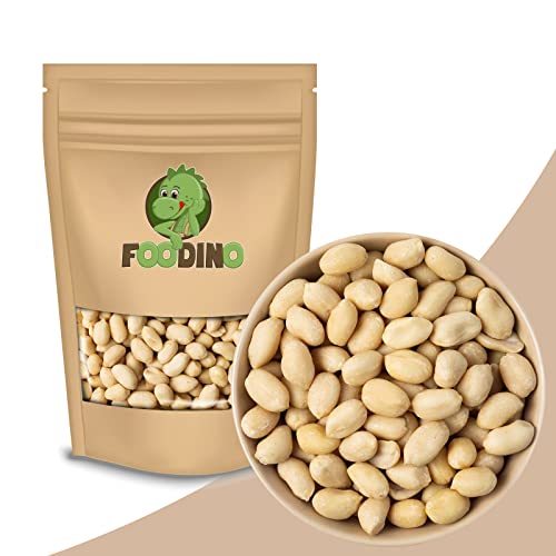Erdnüsse naturbelassen blanchiert roh ganze Kerne ohne Schale ungesalzen unbehandelt ungeröstet 1kg 10kg (10kg) von Foodino