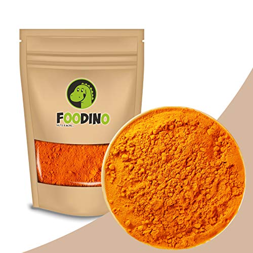 Kurkuma gemahlen naturbelassen Curcuma Pulver Gewürz Curcumin Gelbwurz ungeschwefelt unbehandelt ohne Zucker vegan Kurkuma Wurzel 500g - 5kg wiederverschließbar Premium Qualität FOODINO (1kg) von Foodino