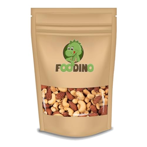 Nuss-Trio geröstet und gesalzen – Nuss Mix – bestehend aus Cashewkerne, Mandeln und Erdnüsse alle sind geröstet/gesalzen – Foodino (1kg – 5kg) (1 kg) von Foodino
