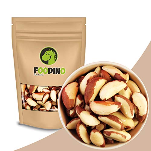 Paranüsse ganz Paranusskerne ohne Schale Paranuss naturbelassen ungesalzen ungeschwefelt 100% Natural 500g - 5kg Paranuss Kerne aus Bolivien wiederverschließbar Premium Qualität FOODINO (2,5kg) von Foodino