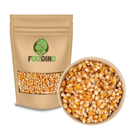 Popcorn Mais 1kg – naturbelassen & unbehandelt – frische Popcorn zum Selber machen - ohne Zusätze & gentechnikfrei – Kinopopcorn schnell zubereitet - Foodino (1kg-5kg) (5 kg) von Foodino