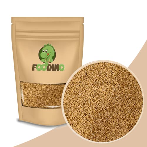 Senfkörner gelb ganz naturbelassen vegan Senf Samen rein 1kg bis 10 kg (10 kg) von Foodino