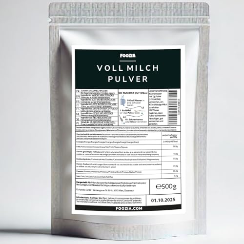 Milchpulver Vollmilchpulver Aus Reiner Frisch Milch Hergestellt 500g von Foozia von Foozia