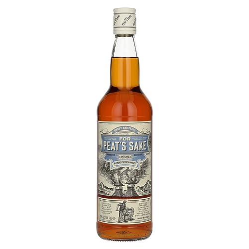 For Peat´s Sake - Peated Blended Scotch Whisky | Blended Malt | 1x0.7L | Inspiriert von der Mälzer-Figur Peat | Schottland | Intensiv rauchig von For Peat´s Sake