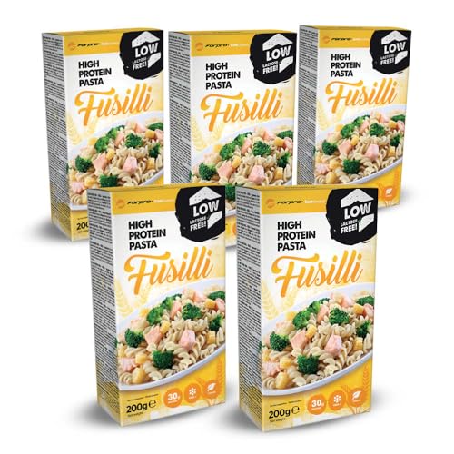 Forpro CarbControl 5er Packung High Protein Low Carb Pasta Fusilli - Gesund, Kohlenhydratarm, Langanhaltend sättigend, Vegan Nudeln von Forpro CarbControl