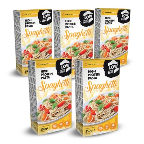 Forpro CarbControl 5er Packung High Protein Low Carb Pasta Spaghetti - Gesund, Kohlenhydratarm, Langanhaltend sättigend, Vegan Nudeln von Forpro CarbControl