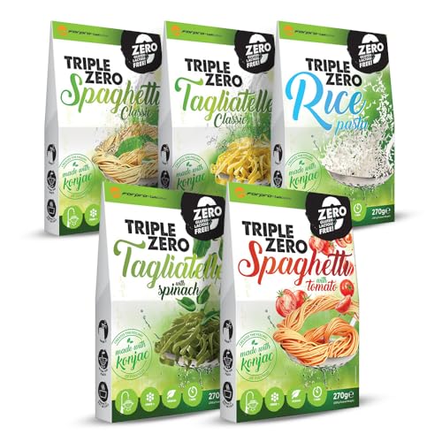 Forpro CarbControl 5er Packung Mix - Gesund, Kohlenhydratarm, Kalorienarme Konjac-Nudeln — Vollständig Gekocht und Verzehrfertig — Keto, Glutenfrei, Vegan und Paleo-Freundlich Forpro CarbControl 5er Packung Mix - Gesund, Kohlenhydratarm, Kalorienarme Konjac-Nudeln — Vollständig Gekocht und Verzehrfertig — Keto, Glutenfrei, Vegan und Paleo-Freundlich von Forpro CarbControl
