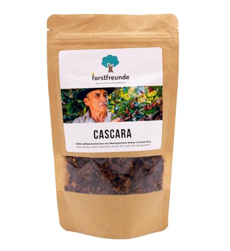 Cascara Tee aus getrockneten Kaffeekirschen | Beste Qualität aus Costa Rica | reines Naturprodukt | Fruchtgeschmack | koffeinhaltig I natürliches Vitamin B6 | aus getrockneten Früchten | Früchtetee von Forstfreunde