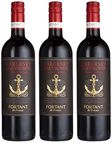 Fortant de France Cabernet Sauvignon Pays d'Oc IGP Terroir Littoral trocken (3 x 0.75 l) von Fortant de France