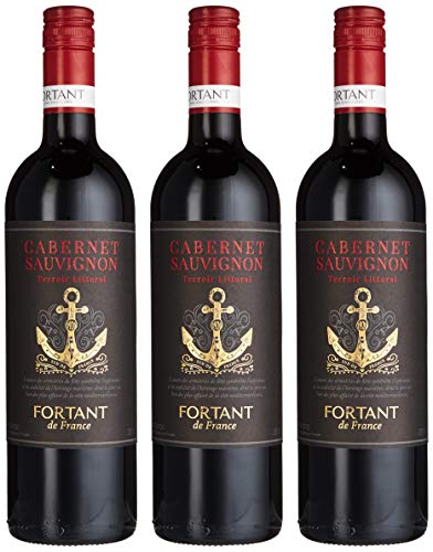 Fortant de France Cabernet Sauvignon Pays d'Oc IGP Terroir Littoral trocken (3 x 0.75 l) von Fortant de France