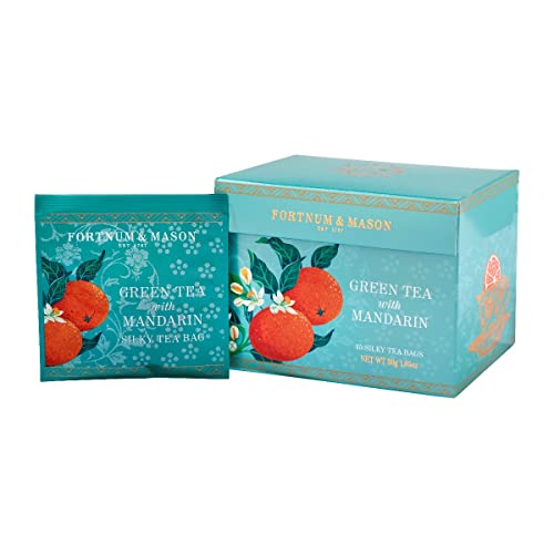 Grüner Tee mit Mandarine, 15 seidige Teebeutel, 30 g von Fortnum & Mason