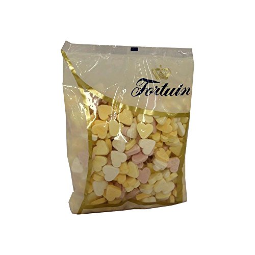 Fortuin Mini Vruchtenhartjes 1000g Beutel (Bunte Herz Bonbons mit Fruchtgeschmack) von Fortuin