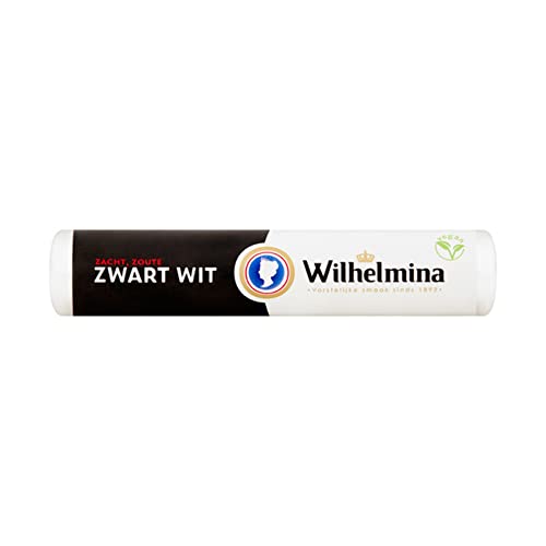Wilhelmina Pfefferminz | Schwarz-Weiß-Rollen | Holländische Pfefferminz Bonbons | Pfefferminz Bonbons | 24 Pack | 936 Gram Total von Fortuin