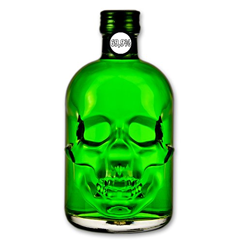 Absinth "Amnesie" - Green Skull Head Absinthe - 69,9% vol. Alc. - 0,5l von Fox Spirits