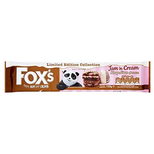 Fox 'Jam n' Cream (150 g) - Packung mit 6 von Fox's (Biscuits)