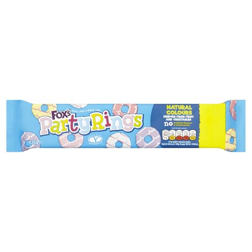 Fox Foxs Party Iced Shortcake Ringe, 12 x 125 g von Fox