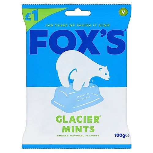 Fox's Glacier Mints 130 g, 12 Stück von Fox's
