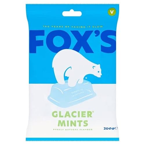 Fox's Glacier Mints Bonbons, hartgekocht, 200 g, 6 Beutel von Fox's