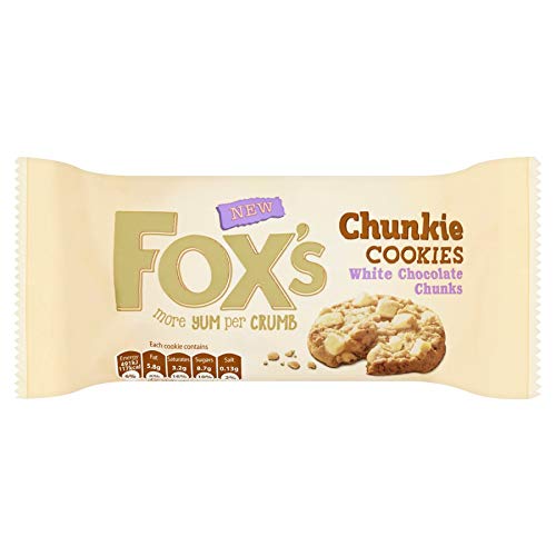 Fox's Kekse mit grossen, weißen Schokostückchen - 180g - 2er-Packung von Fox's