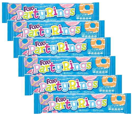 Fox 's Partei Ringe 125 g (Packung von 6) von Fox's