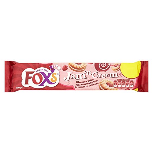 Foxs Marmeladen-Ring-Sandwich-Creme, 150 g, 12 Stück von Fox's