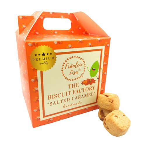 Salzkaramell Kekse von Fräulein Lisa I mini Cookies I 180g Box von Fräulein Lisa