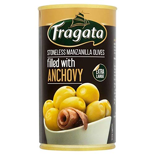 Fragata Anchovy Stuffed Olives in Brine 350g von Fragata