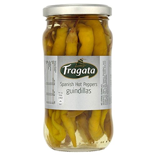 Fragata Spanisch Hot Peppers - Guindillas (300 g) - Packung mit 2 von Fragata
