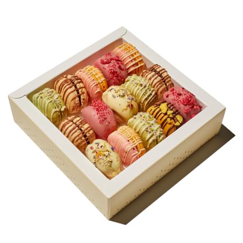 frailice Macarons Geschenkbox | Gemischte Sorten frischer Macarons | in liebevoller Handarbeit gefertigt | 15 Stück frailice Macarons Geschenkbox | Gemischte Sorten frischer Macarons | in liebevoller Handarbeit gefertigt | 15 Stück von Frailice