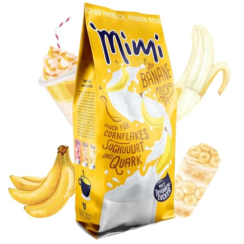 Mimi Milchmix Banane Getränkepulver 24 x 400g - Verteilspack - Milchlösliches Milchmixgetränke - Bananenpulver zum Teilen mit der Familie von Fraix