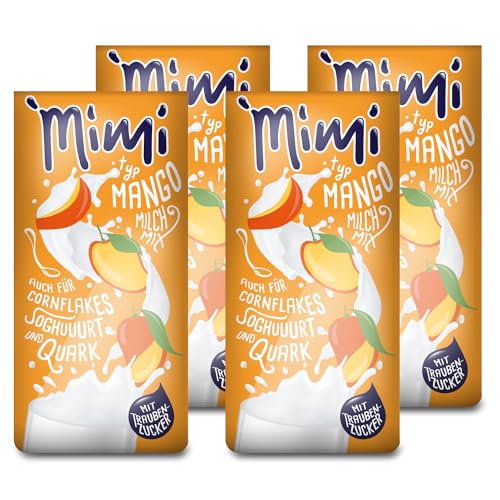 Mimi Milchmix Mango Getränkepulver 4 x 400g - Milchlösliches Milchmixgetränke - 4er Probierpaket - Für die Verfeinerung von Joghurt, Quark oder Shakes von Fraix