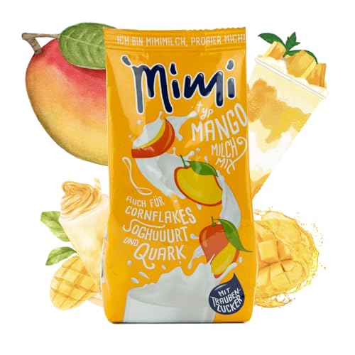 Mimi Milchmix Mango Getränkepulver 6 x 400g Milchmix - Milchlösliches Getränkepulver mit Mangogeschmack - Warm und kalt löslich. Ideal für Freizeit, Camping, Küche von Fraix