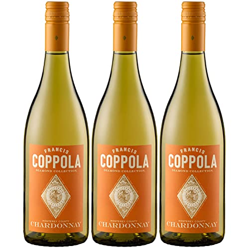 Francis Ford Coppola Diamond Collection Chardonnay Weißwein Wein trocken Nappa Valley Kalifornien I Visando Paket (3 x 0,75l) von Francis Ford Coppola