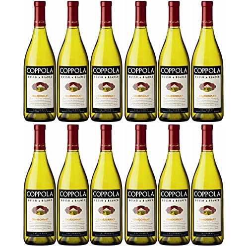 Francis Ford Coppola Winery Rosso & Bianco Chardonnay Weißwein Wein trocken Nappa Valley Kalifornien I Visando Paket (12 x 0,75l) von Francis Ford Coppola