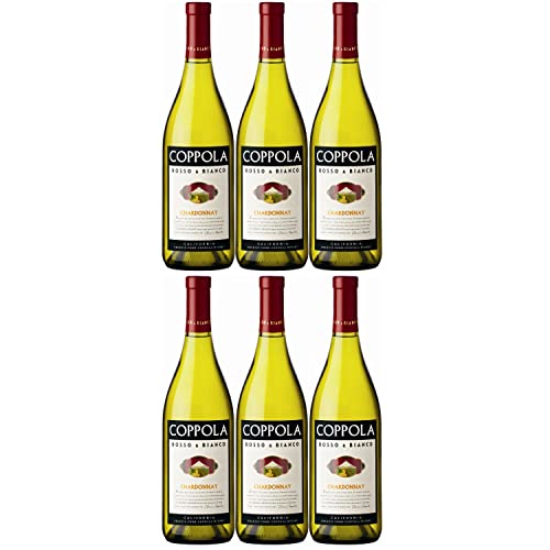 Francis Ford Coppola Winery Rosso & Bianco Chardonnay Weißwein Wein trocken Nappa Valley Kalifornien I Visando Paket (6 x 0,75l) von Francis Ford Coppola