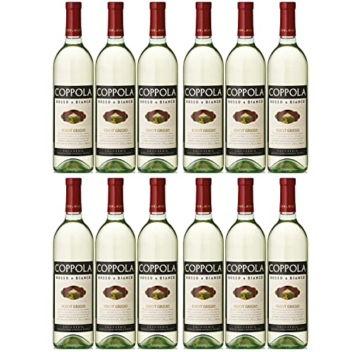 Francis Ford Coppola Winery Rosso & Bianco Pinot Grigio Weißwein Wein trocken Nappa Valley Kalifornien I Visando Paket (12 x 0,75l) von Francis Ford Coppola