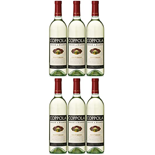 Francis Ford Coppola Winery Rosso & Bianco Pinot Grigio Weißwein Wein trocken Nappa Valley Kalifornien I Visando Paket (6 x 0,75l) von Francis Ford Coppola