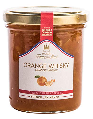 Francis Miot - Confiture artisanale - Handwerklich hergestellte r Fruchtaufstrich mit Orange-Whisky (54% Fruchtanteil) - 220 g von Francis miot
